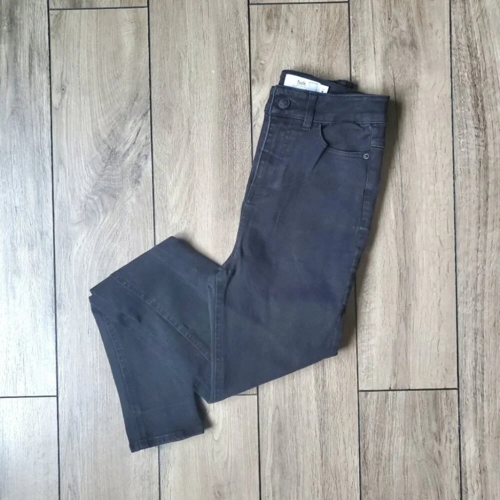 TWIK | High Rise Skinny Leg Punk Fit Black Denim Jeans (Size 26)